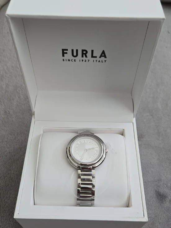 Furla White Box with Black Logo - Picture 1 of 9